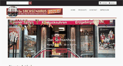 Desktop Screenshot of das-sachsenhaus.de